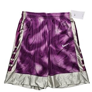 Nike Dri-Fit Basketball Shorts Purple Silver Youth XL
